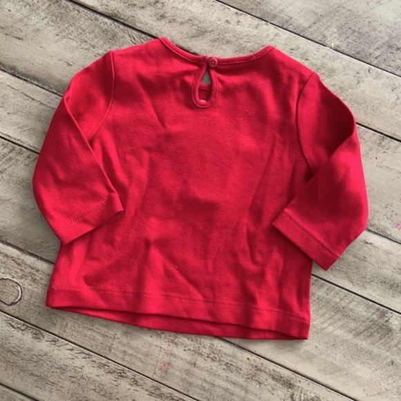 Gymboree Holiday Panda Red T-Shirt Top 6 12 months NWOT - Picture 4 of 4